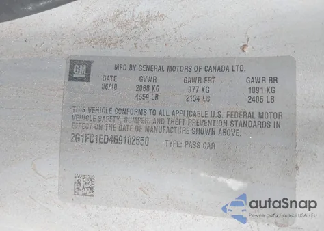 2011 Chevrolet Camaro 2Lt из США, поврежденный, VIN 2G1FC1ED4B9102650